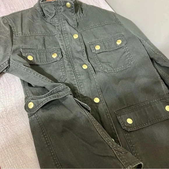 J. Crew Resin-Coated Twill Field Jacket Size MP - Picture 8 of 13